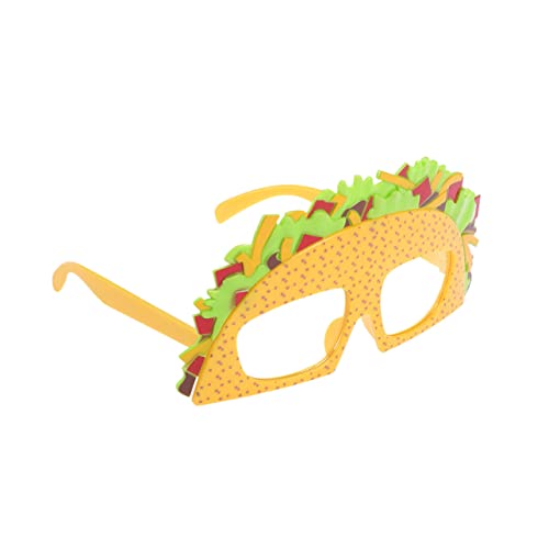 VALICLUD 3St Mexikanische Gläser Poolparty-Brille flippige Sonnenbrille Abs Kinderspielzeug Spielzeuge Taco-Party-Brille Sandwich-Brille Sommer Maiskuchen Lieferungen Requisiten Pool-Party von VALICLUD
