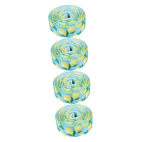VALICLUD 4 Rollen Zitronenband Verpackung Wickeln Wickelband Hochzeit Bänder Zum Verpacken Gelb Satinband Natürlich Sommerfruchtband Geschenkband Zum Geburtstag Urlaubsband Polyester VALICLUD 4 Rollen Zitronenband Verpackung Wickeln Wickelband Hochzeit Bänder Zum Verpacken Gelb Satinband Natürlich Sommerfruchtband Geschenkband Zum Geburtstag Urlaubsband Polyester von VALICLUD