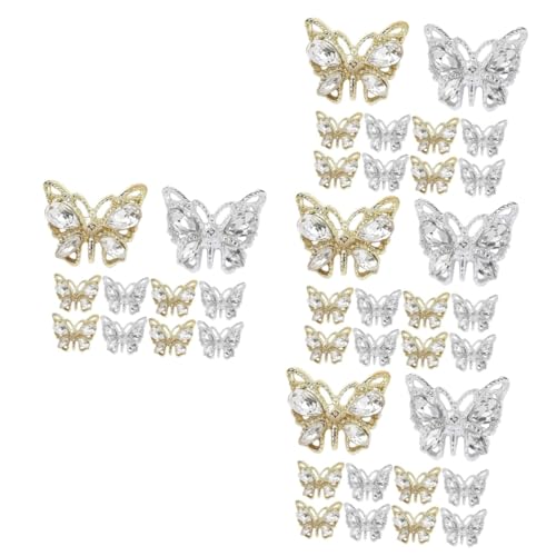 VALICLUD 4 Sätze Bohrer Für Nagelschmuck Schmetterling Nagelanhänger Süß Nagel Charms Nageldekorationen Für Nagelkunst Reiz Trendy Nagelkunstzubehör Nagelversorgung Legierung 10 Stück * 4 VALICLUD 4 Sätze Bohrer Für Nagelschmuck Schmetterling Nagelanhänger Süß Nagel Charms Nageldekorationen Für Nagelkunst Reiz Trendy Nagelkunstzubehör Nagelversorgung Legierung 10 Stück * 4 von VALICLUD