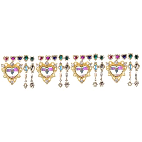 VALICLUD 4 Sätze Nail Charms Metallische Strasssteine für Nail Art Dekorationen für Hochzeiten Valentinstag Diy Bastelprojekte Langlebige und Vielseitige Verzierungen VALICLUD 4 Sätze Nail Charms Metallische Strasssteine für Nail Art Dekorationen für Hochzeiten Valentinstag Diy Bastelprojekte Langlebige und Vielseitige Verzierungen von VALICLUD