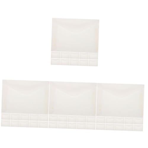 VALICLUD 4 Sätze Probenumschlag Papierhüllkapsel -tasche Vintage -umschläge Mini Braune Umschläge Paket Mini-umschläge Kleine Tasche Kleine Papiertüten Beige Gewachstes Papier 20 Stück * 4 von VALICLUD