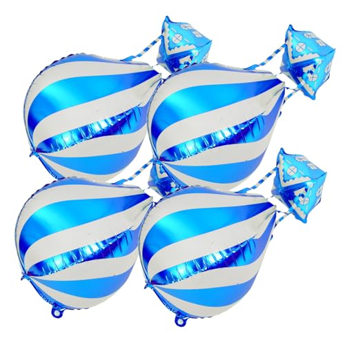 VALICLUD 4 Stk. Teiliges Heißluftballon Aluminiumfolie Einzigartige Partydekoration für Geburtstag Hochzeit Taufe Einfach Aufzublasen Wiederverwendbar Robustes Material Kinderfest und VALICLUD 4 Stk. Teiliges Heißluftballon Aluminiumfolie Einzigartige Partydekoration für Geburtstag Hochzeit Taufe Einfach Aufzublasen Wiederverwendbar Robustes Material Kinderfest und von VALICLUD