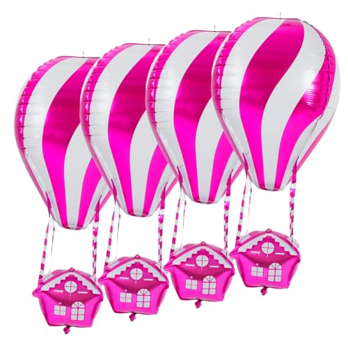VALICLUD 4 Stk. Teiliges Heißluftballon Folienballon in Lebhaften Farben Robuste Aluminiumfolie Wiederverwendbar Einfache Befüllung für Kindergeburtstage Partys und Festliche Dekorationen VALICLUD 4 Stk. Teiliges Heißluftballon Folienballon in Lebhaften Farben Robuste Aluminiumfolie Wiederverwendbar Einfache Befüllung für Kindergeburtstage Partys und Festliche Dekorationen von VALICLUD