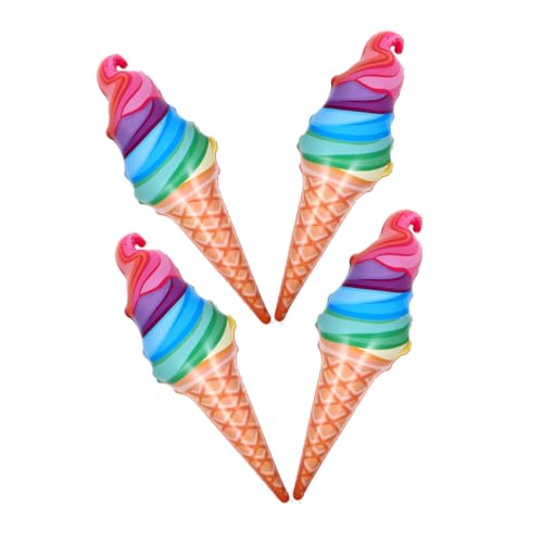 VALICLUD 4 Stück Aufblasbare Eistüten Partydekoration Langlebig Sicher für Geburtstagsfeiern Kinderfeste Hochwertiges Foto Requisit für Sommerpartys und Festliche Anlässe von VALICLUD