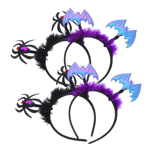 VALICLUD 4 Stück Halloween Stirnbandkopfschmuck Halloween -haarklammern Stirnbänder Für Haarspangen Fledermausflügel Haarband Fledermaus Haarreifen Plüsch VALICLUD 4 Stück Halloween Stirnbandkopfschmuck Halloween -haarklammern Stirnbänder Für Haarspangen Fledermausflügel Haarband Fledermaus Haarreifen Plüsch von VALICLUD