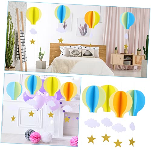 VALICLUD 4 Stück Heißluftballon Hängedekorationen Teiliges Papiergirlanden Party Deko für Hochzeit Shower Geburtstagsfeier und Weihnachtsfeier VALICLUD 4 Stück Heißluftballon Hängedekorationen Teiliges Papiergirlanden Party Deko für Hochzeit Shower Geburtstagsfeier und Weihnachtsfeier von VALICLUD