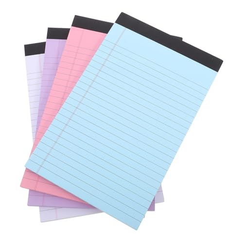 VALICLUD 4 Stück Notizbuch rechtliche Notizbilder rosa Notizblock Rechtsnotiz Schreibtafel Notizblöcke Masse Server-Bestellblock kleiner Notizblock Kleine Notizbilder Schreibblock Papier von VALICLUD