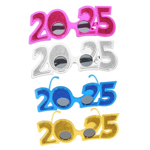 VALICLUD 4 Stück Partybrillen aus Langlebigem Pc Material Bunte Zahlenbrillen mit Glatten Flächen Leichte und Lustige Foto Requisiten für Neujahrs und Abschlussfeiern VALICLUD 4 Stück Partybrillen aus Langlebigem Pc Material Bunte Zahlenbrillen mit Glatten Flächen Leichte und Lustige Foto Requisiten für Neujahrs und Abschlussfeiern von VALICLUD