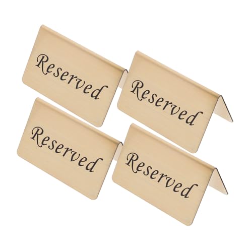 VALICLUD 4 Stück Reserviert Tischschild V Form Reserviert Schilder für Hochzeit Party Restaurant Bankett Veranstaltungsdekoration VALICLUD 4 Stück Reserviert Tischschild V Form Reserviert Schilder für Hochzeit Party Restaurant Bankett Veranstaltungsdekoration von VALICLUD