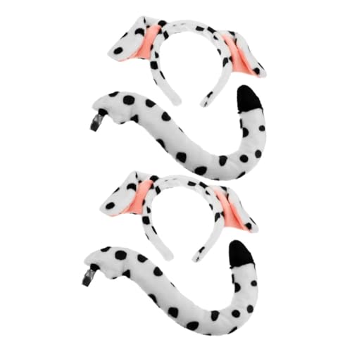 VALICLUD 4 Stück Teiliges Dalmatiner Hundekostüm Set mit Verstellbarem Ohr Haarreif und Niedliche Faschings und Halloween Accessoires für Erwachsene für Cosplay und Party VALICLUD 4 Stück Teiliges Dalmatiner Hundekostüm Set mit Verstellbarem Ohr Haarreif und Niedliche Faschings und Halloween Accessoires für Erwachsene für Cosplay und Party von VALICLUD