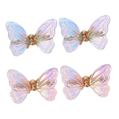 VALICLUD 4 Stück Teiliges Nagelzubehör mit Funkelnden Strass Schmetterlingen DIY Maniküre Dekorationen Glatte Oberfläche Kratzfrei für Nägel Nagelsticker und French Look von VALICLUD