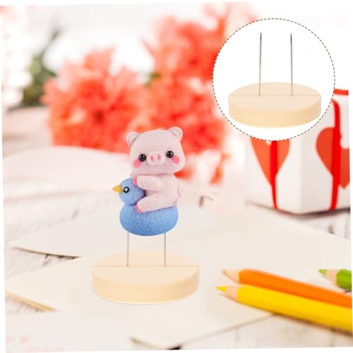 VALICLUD 4 Stück Teiliges Puppenständer mit Holzsockel Vielseitiger Doll Holder für Filz Häkelpuppen Stabiler Doll Storage Holder für DIY handwerkskunst und Dekoratives Puppenzubehör von VALICLUD