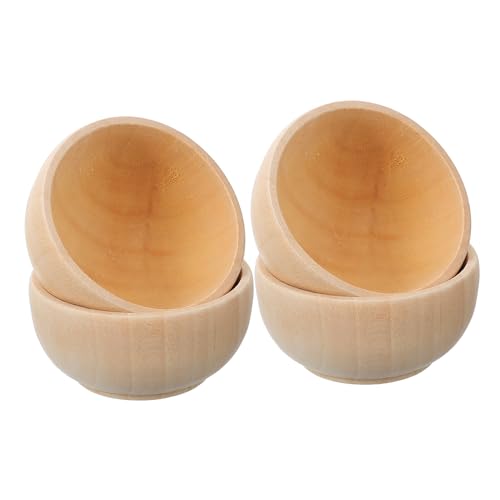 VALICLUD 4 Stück Teiliges Set Kleinen Holzschalen Unbehandelte Holzspielzeuge für Diy Dekorationen für Kreative Projekte und Natürliche Wohnaccessoires VALICLUD 4 Stück Teiliges Set Kleinen Holzschalen Unbehandelte Holzspielzeuge für Diy Dekorationen für Kreative Projekte und Natürliche Wohnaccessoires von VALICLUD