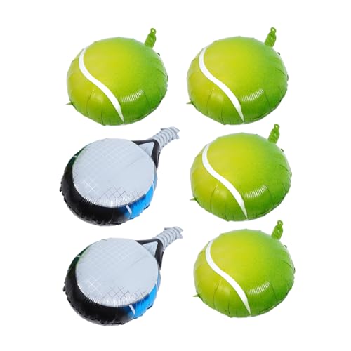 VALICLUD 4 Stück Teiliges Tennis Party Luftballon Grüne Tennisball Ballons Blaue Tennisracket Folienballons Aufblasbar zum Aufhängen Sportliche Geburtstagsdeko für Tennis Themenfeiern VALICLUD 4 Stück Teiliges Tennis Party Luftballon Grüne Tennisball Ballons Blaue Tennisracket Folienballons Aufblasbar zum Aufhängen Sportliche Geburtstagsdeko für Tennis Themenfeiern von VALICLUD