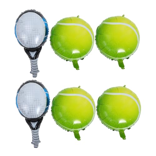VALICLUD 4 Stück Tennis Party Luftballons Teiliges Grüne Tennisball Ballons Blaue Tennisracket Folienballons Sportliche Geburtstagsdeko für Männer Frauen Indoor Outdoor VALICLUD 4 Stück Tennis Party Luftballons Teiliges Grüne Tennisball Ballons Blaue Tennisracket Folienballons Sportliche Geburtstagsdeko für Männer Frauen Indoor Outdoor von VALICLUD