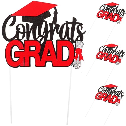 VALICLUD 4 Stücke Graduierung Kuchen Einsätze Papier Picks Für Cupcake Topper VALICLUD 4 Stücke Graduierung Kuchen Einsätze Papier Picks Für Cupcake Topper von VALICLUD