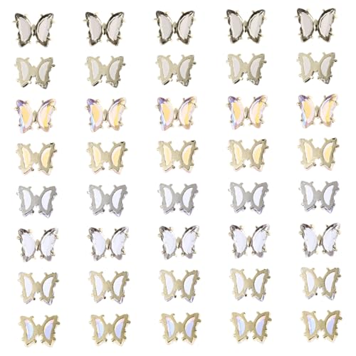 VALICLUD 40 Stück Teiliges Schmetterling Nagel Charms aus Funkelndem Bunte Maniküre Dekorationen für Professionelles und DIY Nageldesign Langlebig Verblasst nicht Modische Nagelkunst VALICLUD 40 Stück Teiliges Schmetterling Nagel Charms aus Funkelndem Bunte Maniküre Dekorationen für Professionelles und DIY Nageldesign Langlebig Verblasst nicht Modische Nagelkunst von VALICLUD