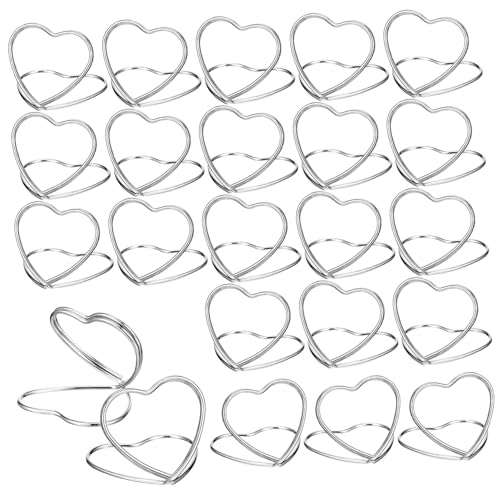 VALICLUD 48 Stück Herzförmige Memo Tischkartenhalter aus Carbonstahl Stabile Fotoclips als Tischaufsteller für Hochzeit Party Restaurant Elegante Deko für Tischnummern Notizen Bilder VALICLUD 48 Stück Herzförmige Memo Tischkartenhalter aus Carbonstahl Stabile Fotoclips als Tischaufsteller für Hochzeit Party Restaurant Elegante Deko für Tischnummern Notizen Bilder von VALICLUD
