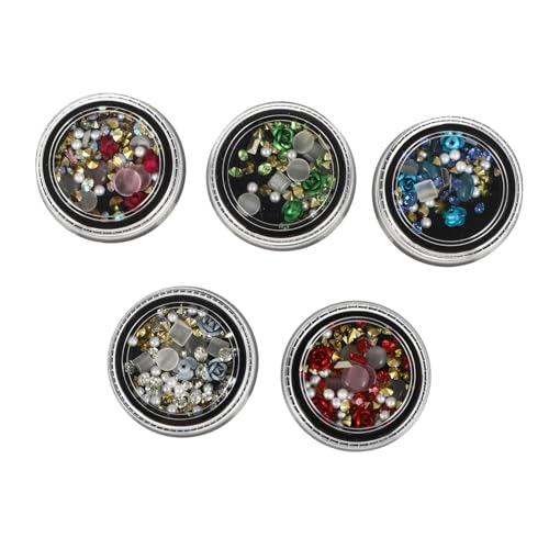 VALICLUD 5 Boxen Blumen Nail Charms Nagel Strasssteine Nail Art Schmuck für DIY Naildesigns Vielseitige Metallverzierungen Funkelndes Nagelzubehör für Alltag Party und Bastelideen VALICLUD 5 Boxen Blumen Nail Charms Nagel Strasssteine Nail Art Schmuck für DIY Naildesigns Vielseitige Metallverzierungen Funkelndes Nagelzubehör für Alltag Party und Bastelideen von VALICLUD