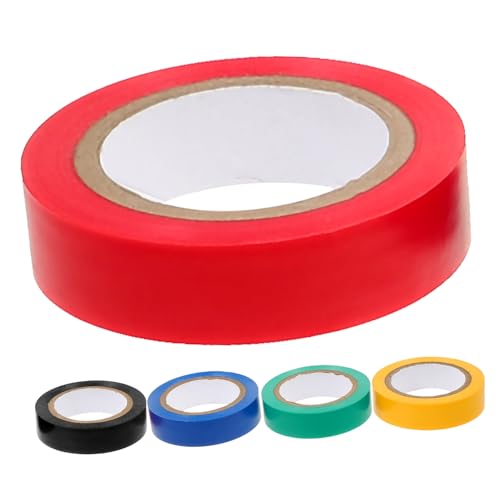 VALICLUD 5 Rollen Flammhemmendes Isolierband PVC Elektro Klebeband Hohe Klebkraft Hitzebeständig für Kabel Schutz und Reparatur im Innenbereich VALICLUD 5 Rollen Flammhemmendes Isolierband PVC Elektro Klebeband Hohe Klebkraft Hitzebeständig für Kabel Schutz und Reparatur im Innenbereich von VALICLUD