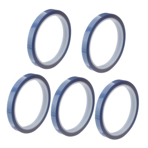 VALICLUD 5 Rollen Hitzebeständiges Klebeband Wärmebeständiges Transferband ohne Kleberückstände für Sublimationspresse Elektronik Druck Leiterplatten VALICLUD 5 Rollen Hitzebeständiges Klebeband Wärmebeständiges Transferband ohne Kleberückstände für Sublimationspresse Elektronik Druck Leiterplatten von VALICLUD
