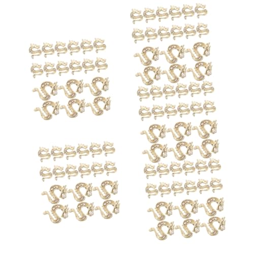 VALICLUD 5 Sätze Nagelverzierungen Drachenform Zierstein Maniküre Dekoration Für Hochwertige Nagelschmuck Für Einzigartiges Nail Art Design 50 Stück * 5 von VALICLUD