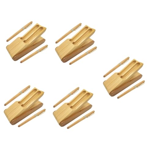 VALICLUD 5 Sätze Stift-Set Tinte Füllfederhalter Füller Büro Stift Tintenstift Reisestift wiederverwendbarer kalligraphiestift Signierstifte für Etui Bambus Brown VALICLUD 5 Sätze Stift-Set Tinte Füllfederhalter Füller Büro Stift Tintenstift Reisestift wiederverwendbarer kalligraphiestift Signierstifte für Etui Bambus Brown von VALICLUD