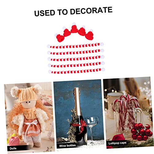 VALICLUD 5 Sätze Weihnachtsmützen und Schals aus Wollgarn für Weinflaschen Weiche Festliche Mini Flaschenornamente Rot Weiß Dekorative Tischdekoration für Weihnachten VALICLUD 5 Sätze Weihnachtsmützen und Schals aus Wollgarn für Weinflaschen Weiche Festliche Mini Flaschenornamente Rot Weiß Dekorative Tischdekoration für Weihnachten von VALICLUD