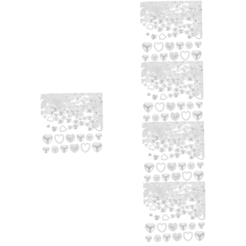 VALICLUD 5 Stück Maniküre Dekorationen Weiße Perlen Nail Charms Nagelkunst Zubehör für Damen für Nagelstudios und Diy Nail Art Teiliges von VALICLUD