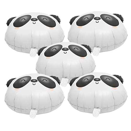 VALICLUD 5 Stück Panda Folienballons aus Aluminiumfolie Leichte Party Deko Pandaförmig für Geburtstagsfeiern Shower Garten und Festdekoration Detailreich und Langlebig von VALICLUD