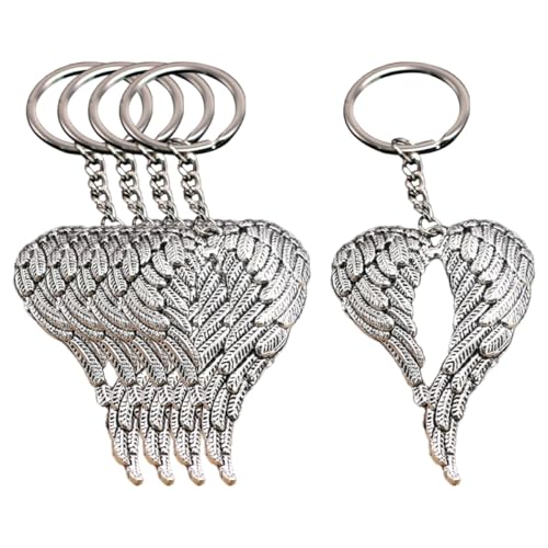 VALICLUD 5 Stück Schlüsselanhänger Set mit Kreative Schlüsselanhänger mit Engelsflügeln für Hochzeiten Geburtstagsfeiern und für Taschen Schlüssel und DIY Projekte von VALICLUD