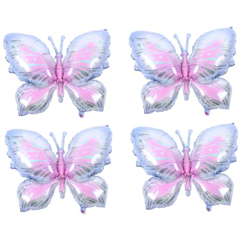 VALICLUD 5 Stück Schmetterling Folienballons Aufblasbare Ballons für Geburtstagsfeiern Dekoration für Schmetterlingsthemen und Partys für und Außendekoration von VALICLUD