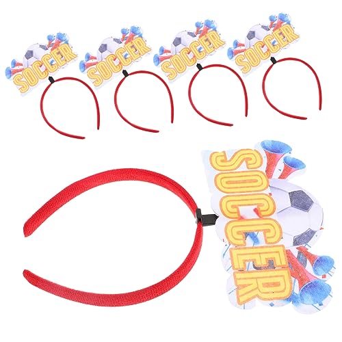 VALICLUD 5 Stück Teiliges Fußball Haarband Leichtes Sport Stirnband mit Fußballmotiv Bequemes Kopfschmuck Zubehör für Fußballfans Party Foto Requisiten und Wettkampf Ausrüstung VALICLUD 5 Stück Teiliges Fußball Haarband Leichtes Sport Stirnband mit Fußballmotiv Bequemes Kopfschmuck Zubehör für Fußballfans Party Foto Requisiten und Wettkampf Ausrüstung von VALICLUD
