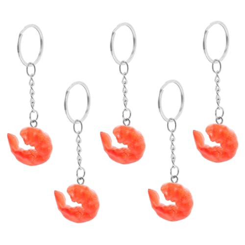VALICLUD 5 Stück Teiliges Imitation Food Schlüsselanhänger Lustiger Garnelen Schlüsselanhänger für Handtaschen Autos und Kreative Projekte Realistisches Design für Dekoration und DIY VALICLUD 5 Stück Teiliges Imitation Food Schlüsselanhänger Lustiger Garnelen Schlüsselanhänger für Handtaschen Autos und Kreative Projekte Realistisches Design für Dekoration und DIY von VALICLUD