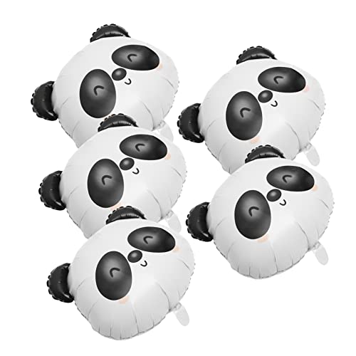 VALICLUD 5 Stück Teiliges Panda Folienballon aus Aluminiumfolie Langlebig und Sicher Große Cartoon Tierform für Partydekoration und Unvergessliche Fotos für Kindergeburtstag und VALICLUD 5 Stück Teiliges Panda Folienballon aus Aluminiumfolie Langlebig und Sicher Große Cartoon Tierform für Partydekoration und Unvergessliche Fotos für Kindergeburtstag und von VALICLUD