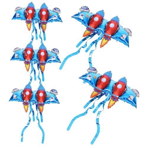 VALICLUD 5 Stück Teiliges Raketenflügel Folienballons Tragbare Party Deko Kindergeburtstag Cosplay Requisit Auffällige Foto Requisite für Festliche Anlässe und Kostümfeiern von VALICLUD