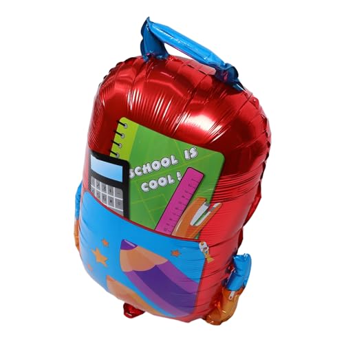 VALICLUD 5 Stück Teiliges Schulranzen Förmige Aluminiumfolie Ballons Wiederverwendbare Back To School Dekoration Kindersicheres Material Festliche für Kindergarten und Klassenzimmer VALICLUD 5 Stück Teiliges Schulranzen Förmige Aluminiumfolie Ballons Wiederverwendbare Back To School Dekoration Kindersicheres Material Festliche für Kindergarten und Klassenzimmer von VALICLUD