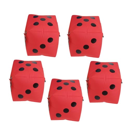 VALICLUD 5 Stück Teiliges Würfel Folienballon Rot Wiederverwendbar Robust Leicht Partydeko für Spielabende Geburtstag Hochzeit Festival VALICLUD 5 Stück Teiliges Würfel Folienballon Rot Wiederverwendbar Robust Leicht Partydeko für Spielabende Geburtstag Hochzeit Festival von VALICLUD