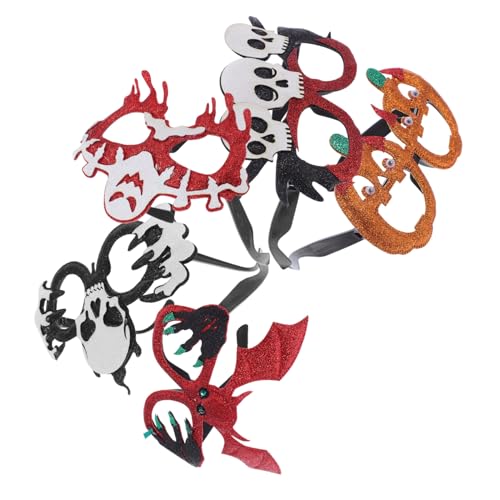 VALICLUD 5 Teilige Halloween Brillen Kürbis Cosplay Brillengestell – Neuartige Kürbis Fledermaus Mütze Mit – Halloween Partygeschenk Für Und Erwachsene von VALICLUD
