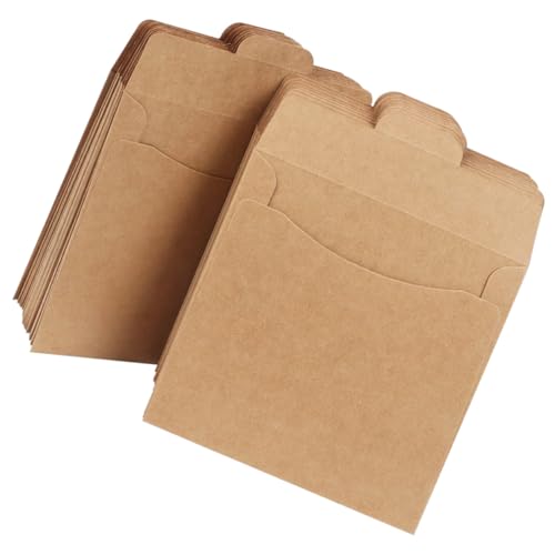 VALICLUD 50 Stück Braune Kraftpapier CD Taschen Robuste Dokumenten und Geschenkumschläge Wiederverwendbare Papiertüten für CD Karten und Kleine Gegenstände Umweltfreundliche VALICLUD 50 Stück Braune Kraftpapier CD Taschen Robuste Dokumenten und Geschenkumschläge Wiederverwendbare Papiertüten für CD Karten und Kleine Gegenstände Umweltfreundliche von VALICLUD