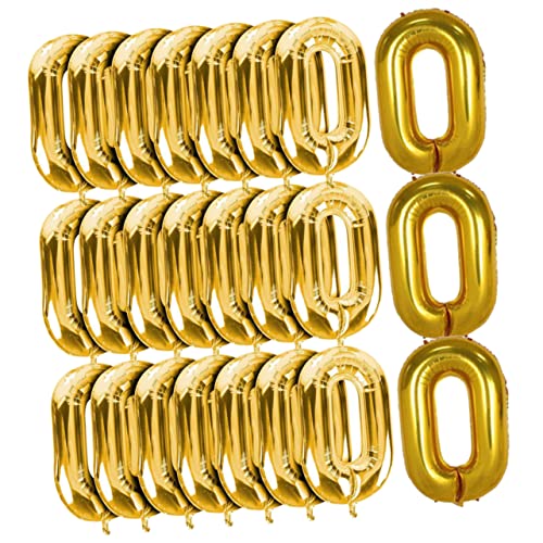 VALICLUD 50 Stück Goldene Folienkette Ballons Retro Partydekoration Hochzeits und Geburtstagszubehör für Kreative Fotokulissen von VALICLUD