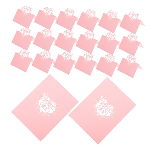 VALICLUD 50 Stück Herzförmige Love Bird Platzkarten für Hochzeiten und Feiern Leichtgewichtige Tischdekoration mit Filigranem Ausschnitt Klappbare Namenskarten für Valentinstag Brautparty VALICLUD 50 Stück Herzförmige Love Bird Platzkarten für Hochzeiten und Feiern Leichtgewichtige Tischdekoration mit Filigranem Ausschnitt Klappbare Namenskarten für Valentinstag Brautparty von VALICLUD