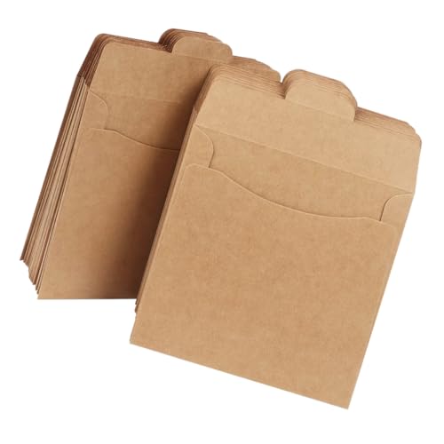 VALICLUD 50 Stück Kraftpapier CD Umschläge Braun Umweltfreundliche Biologisch Abbaubare Papiertüten Langlebig Wiederverschließbar für Karten Dokumente und Samenlagerung VALICLUD 50 Stück Kraftpapier CD Umschläge Braun Umweltfreundliche Biologisch Abbaubare Papiertüten Langlebig Wiederverschließbar für Karten Dokumente und Samenlagerung von VALICLUD