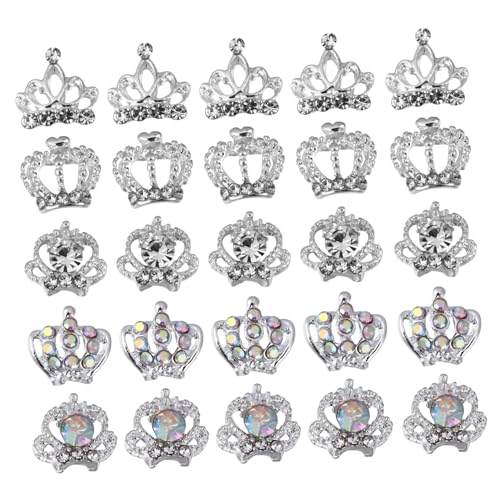 VALICLUD 50 Stück Krone Nagelstrass Metall Dekoration für Nagelkunst Maniküre Zubehör Diy Charms Glitzernde für Nail Art und Bastelprojekte VALICLUD 50 Stück Krone Nagelstrass Metall Dekoration für Nagelkunst Maniküre Zubehör Diy Charms Glitzernde für Nail Art und Bastelprojekte von VALICLUD