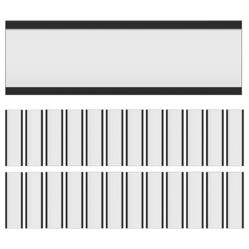 VALICLUD 50 Stück Magnetischer Etikettenhalter Etiketteneinfügungskarten Etikettenschutz Regaletikettenhalter Lagerlabelhalter Magnetisches Namensschild Black Weicher Magnet Aus Gummi VALICLUD 50 Stück Magnetischer Etikettenhalter Etiketteneinfügungskarten Etikettenschutz Regaletikettenhalter Lagerlabelhalter Magnetisches Namensschild Black Weicher Magnet Aus Gummi von VALICLUD