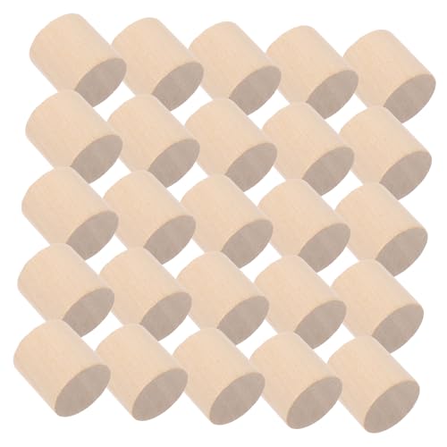 VALICLUD 50 Stück Unbehandelte Holzblöcke Rundstäbe Diy Bastelmaterial aus für Modellbau und Wissenschaftslehre von VALICLUD