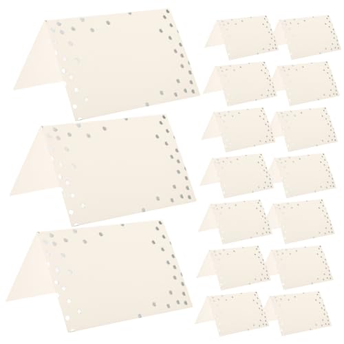 VALICLUD 50Stücke Multifunktions Tischkarten Leere Zeltkarten Für Hochzeiten Und Feiern Zum Beschriften Und Personalisieren von VALICLUD