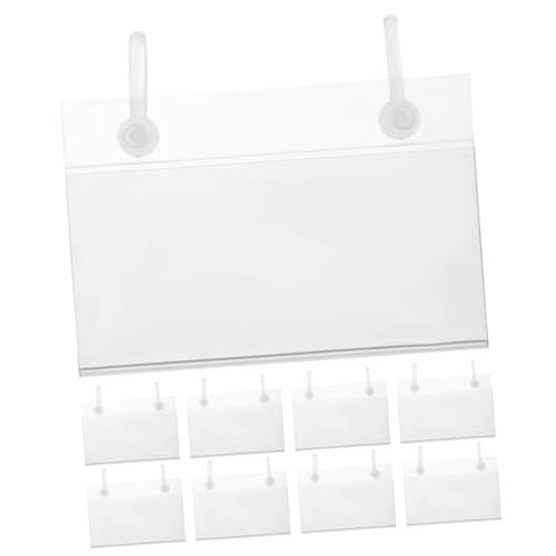 VALICLUD 50Stücke Preisetikettenhalter Transparent Preisdisplay für Supermärkte Wiederverwendbare Regalpreisschilder für Effektive Warenpräsentation von VALICLUD