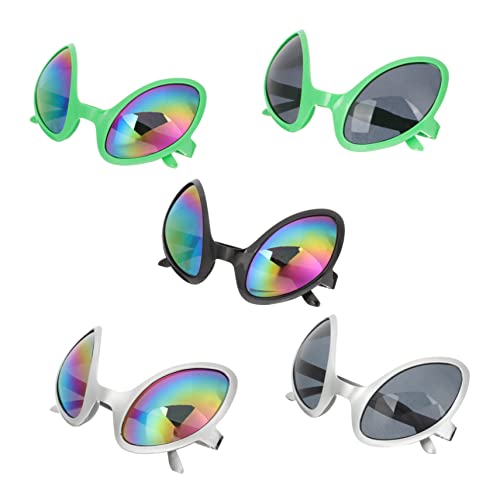 VALICLUD Dekorative Alien-brille Festival-party-requisiten Leicht Lustige Sonnenbrille 5-teiliges Set VALICLUD Dekorative Alien-brille Festival-party-requisiten Leicht Lustige Sonnenbrille 5-teiliges Set von VALICLUD