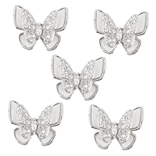 VALICLUD 5Stücke Schmetterlings Charms DIY Nagelkunst Zubehör für Maniküre für Besondere Anlässe Langlebig und Praktisch für Designs zu Hause VALICLUD 5Stücke Schmetterlings Charms DIY Nagelkunst Zubehör für Maniküre für Besondere Anlässe Langlebig und Praktisch für Designs zu Hause von VALICLUD